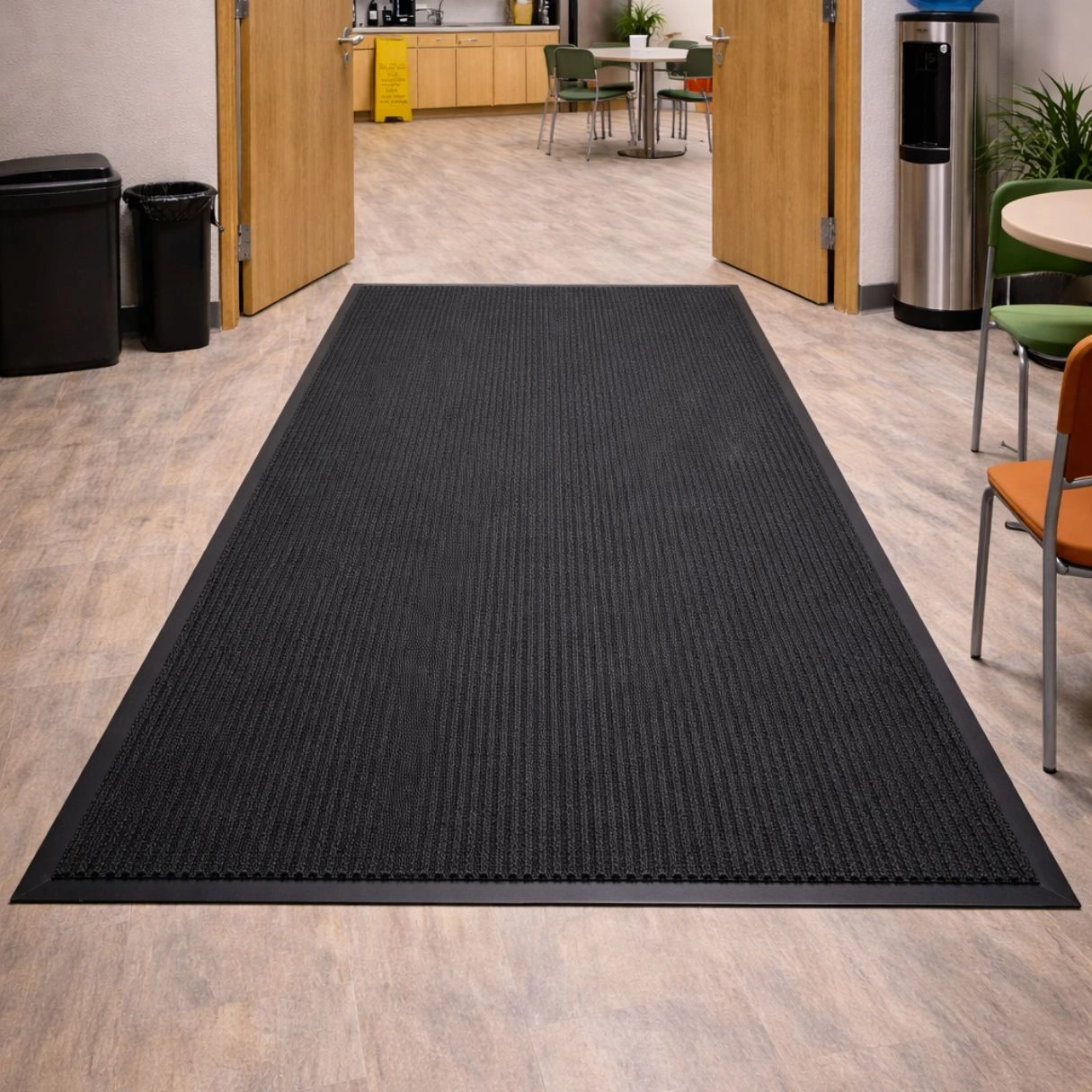 Ribbed-entrance-mats-cafeteria